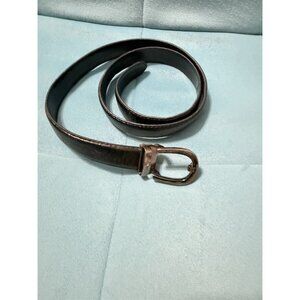 Womens Aigner Black Belt Skinny Vintage